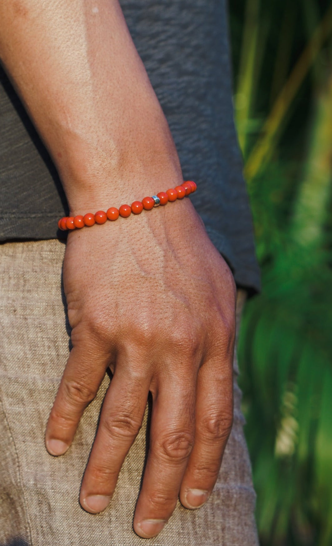 Signature Bracelet | Red Coral & Sterling Silver