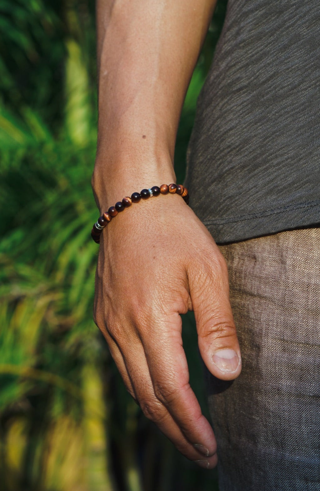 Signature Bracelet | Red Tiger's Eye & Sterling Silver