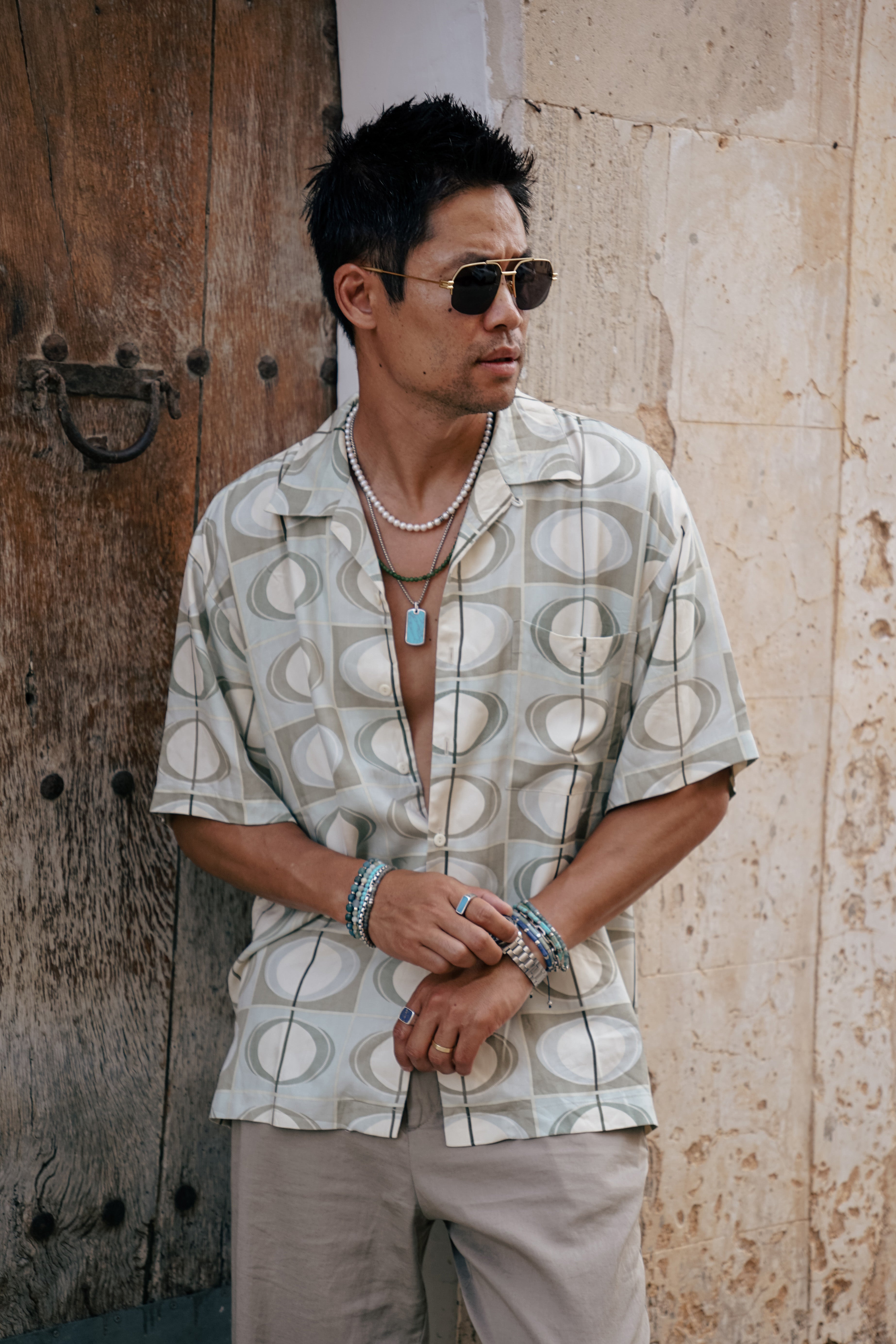 Horizon Tag Necklace | Turquoise & Sterling Silver