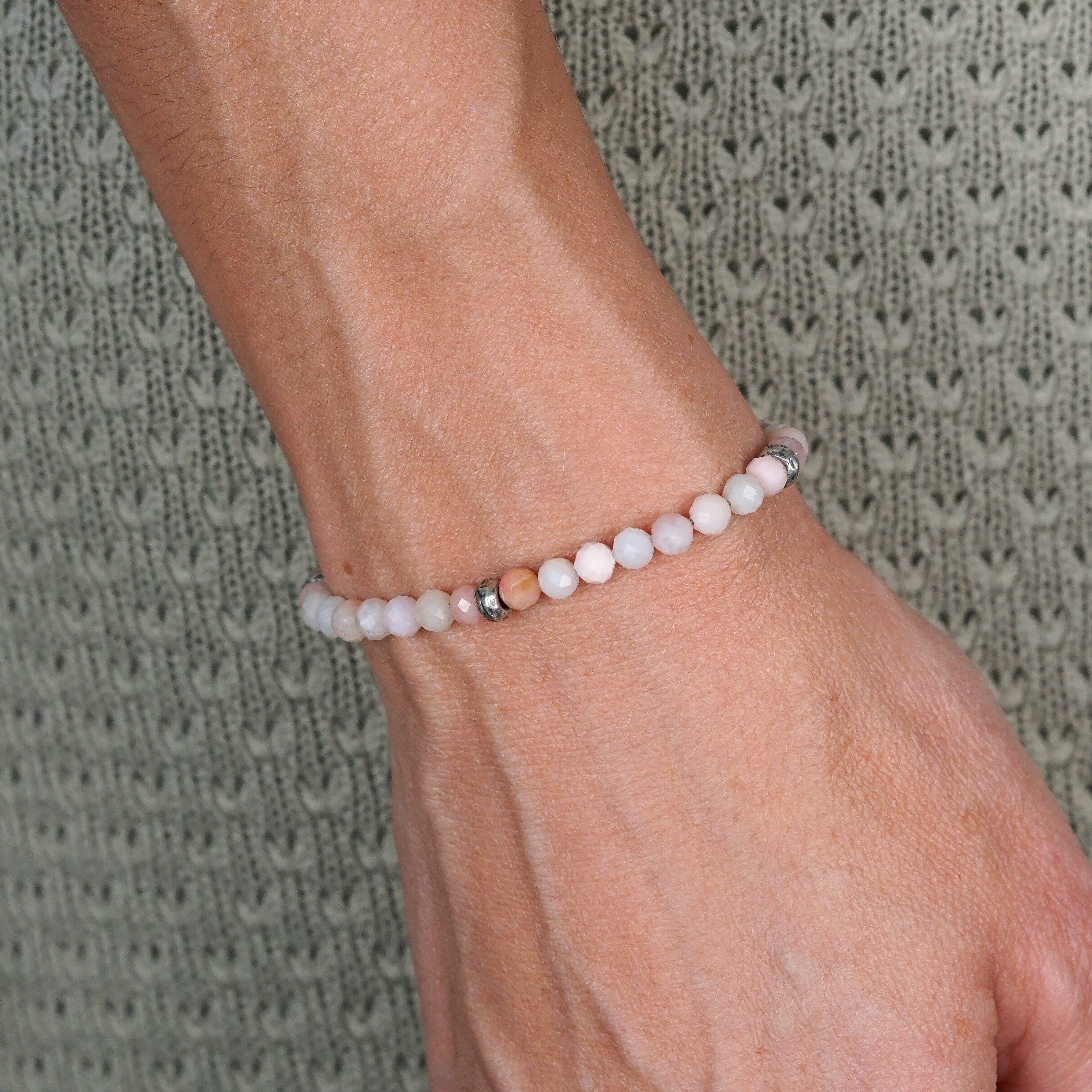 Laguna Bracelet | Pink Opal & Sterling Silver