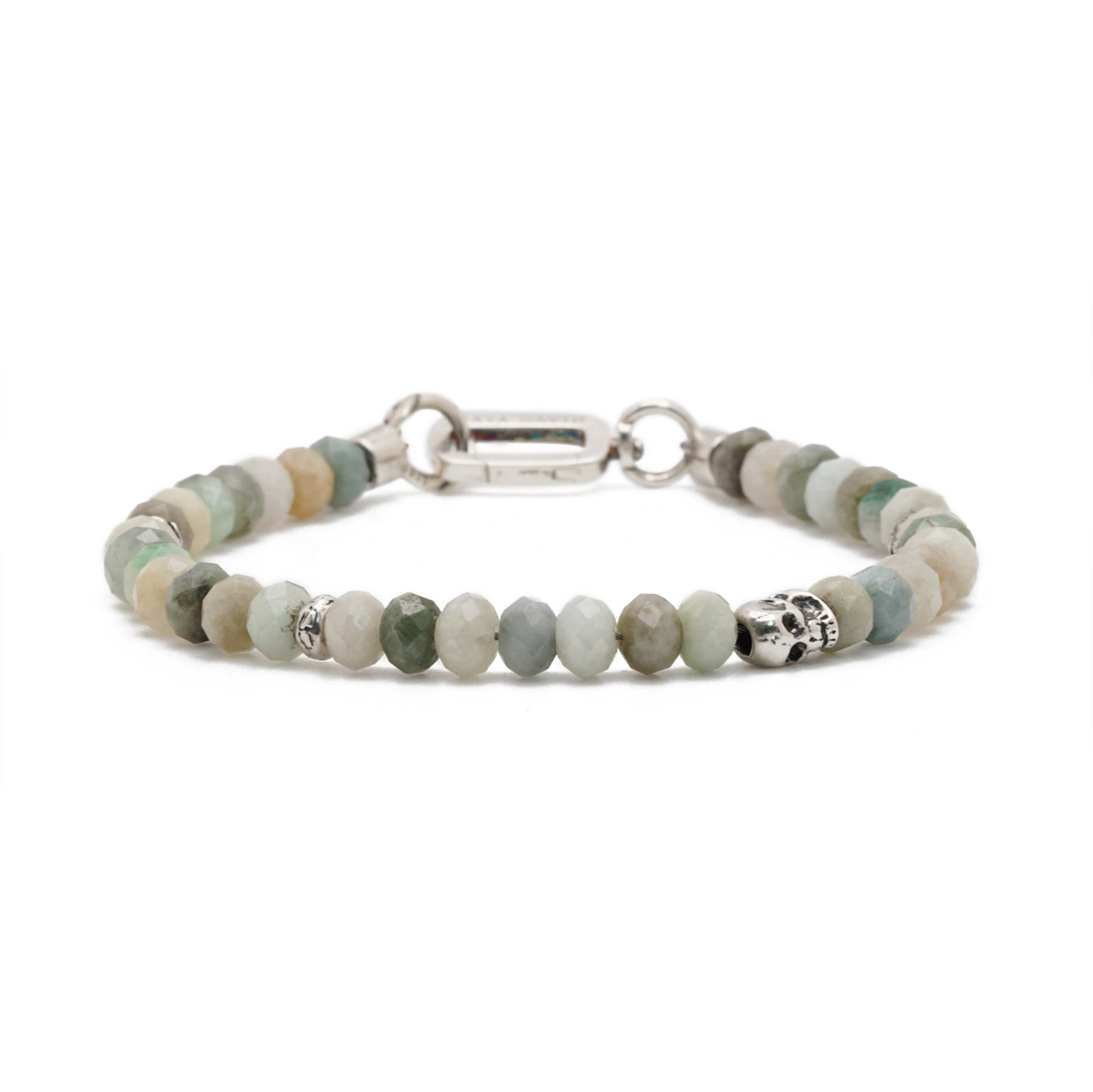 Ghost Jade Bracelet | Burmese Jade & Sterling Silver