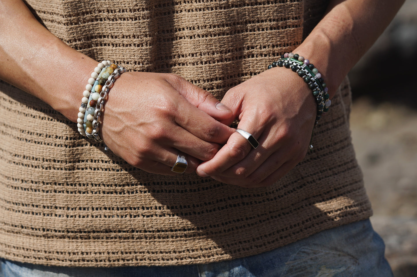 Tiger's Eye Signet Ring | Sterling Silver