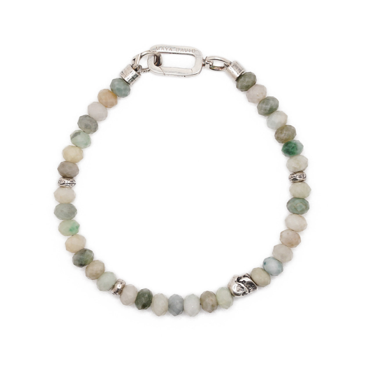 Ghost Jade Bracelet | Burmese Jade & Sterling Silver