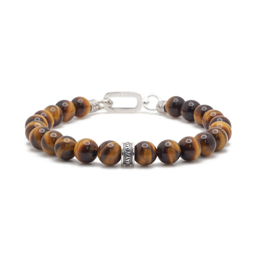 Signature Bold Bracelet | Tiger's Eye & Sterling Silver