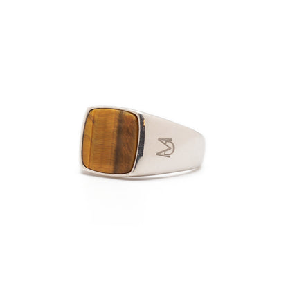 Tiger's Eye Signet Ring | Sterling Silver