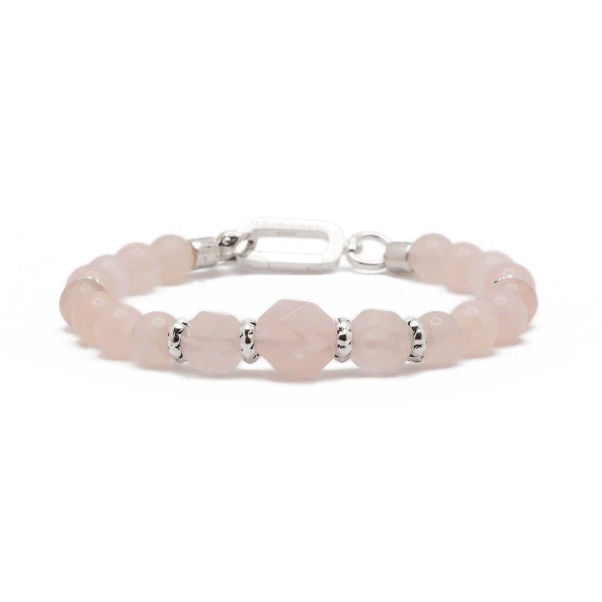 Rosa Bracelet | Rose Quartz & Sterling Silver