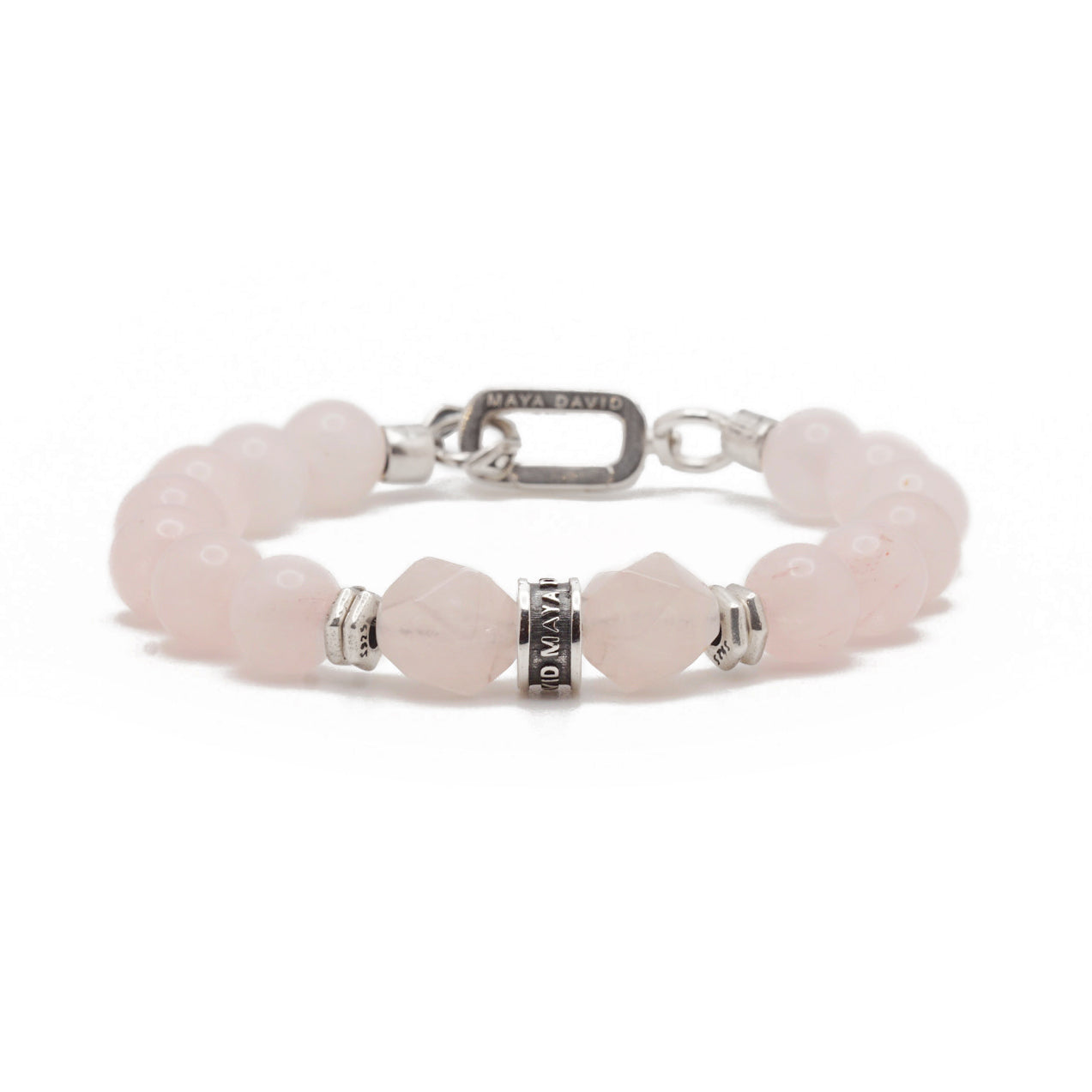 Rosa Bold Bracelet | Rose Quartz & Sterling Silver