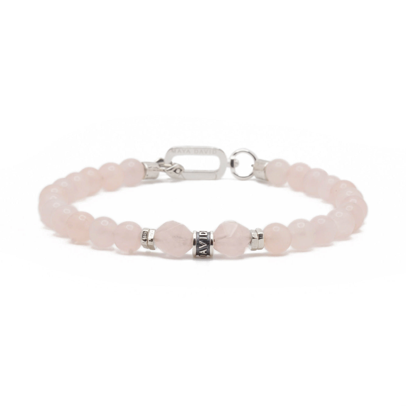Rosecut Bracelet | Rose Quartz & Sterling Silver