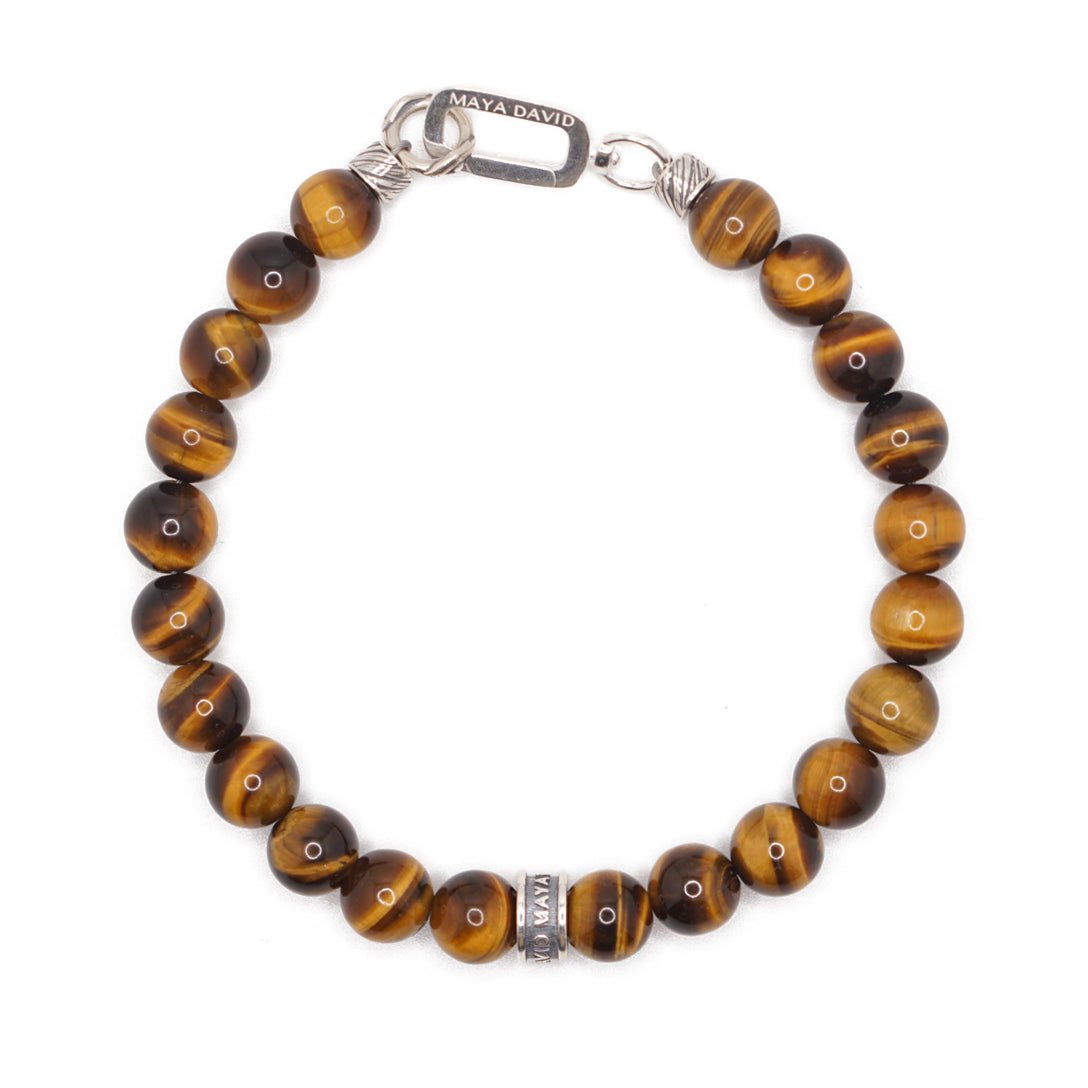 Signature Bold Bracelet | Tiger's Eye & Sterling Silver