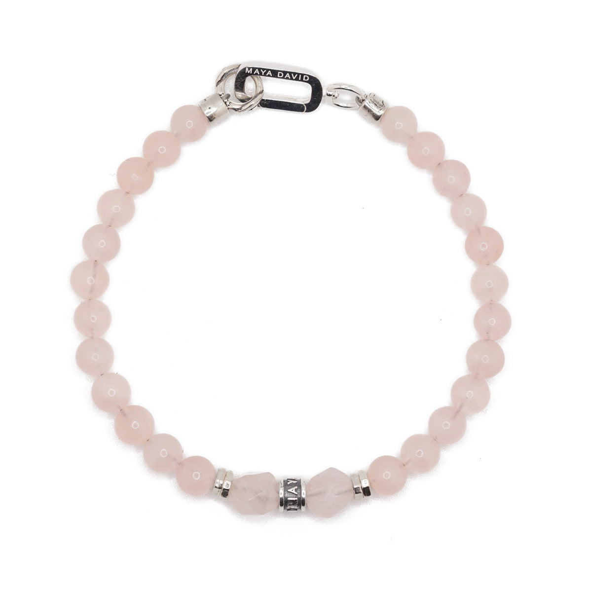 Rosecut Bracelet | Rose Quartz & Sterling Silver