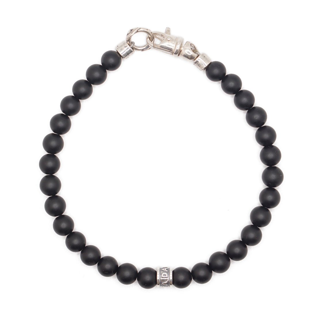 Signature Bracelet | Matte Onyx & Sterling Silver