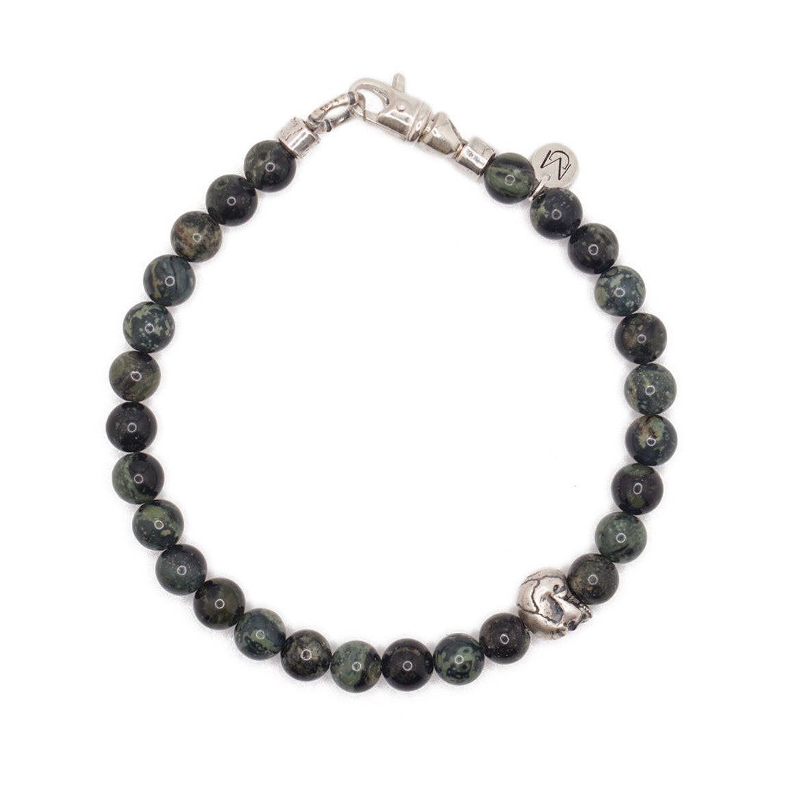 Outlander Bracelet | Jasper, Skull & Sterling Silver