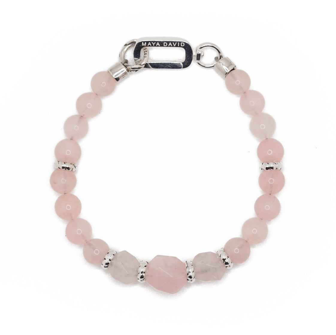 Rosa Bracelet | Rose Quartz & Sterling Silver