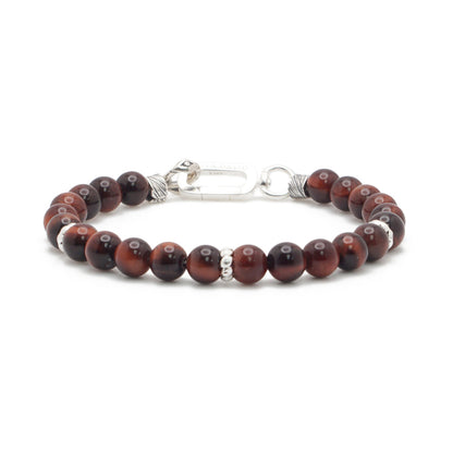 Red Tiger's Eye | Sterling Silver | 6mm