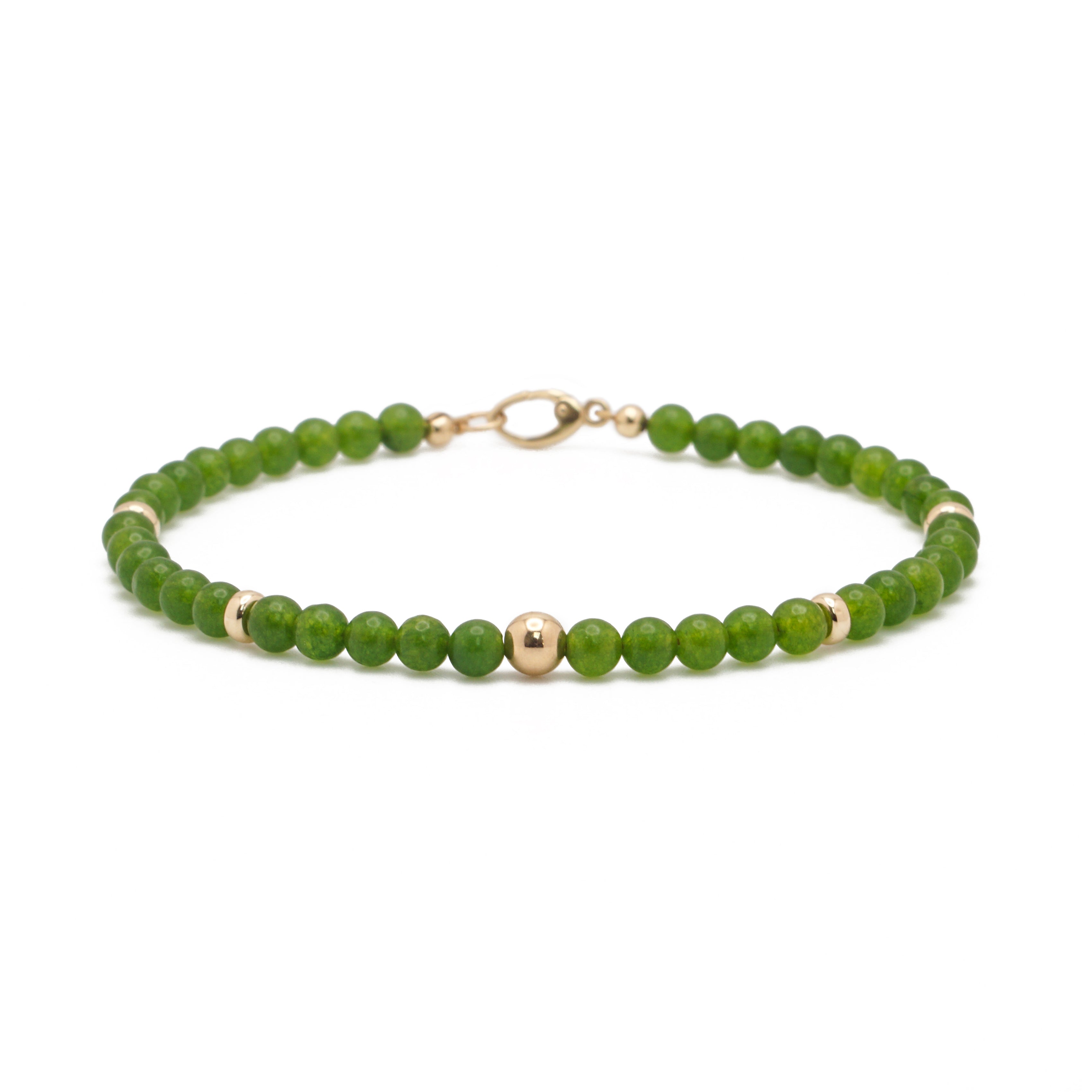 Aurum Bracelet | Jade & 14K Gold