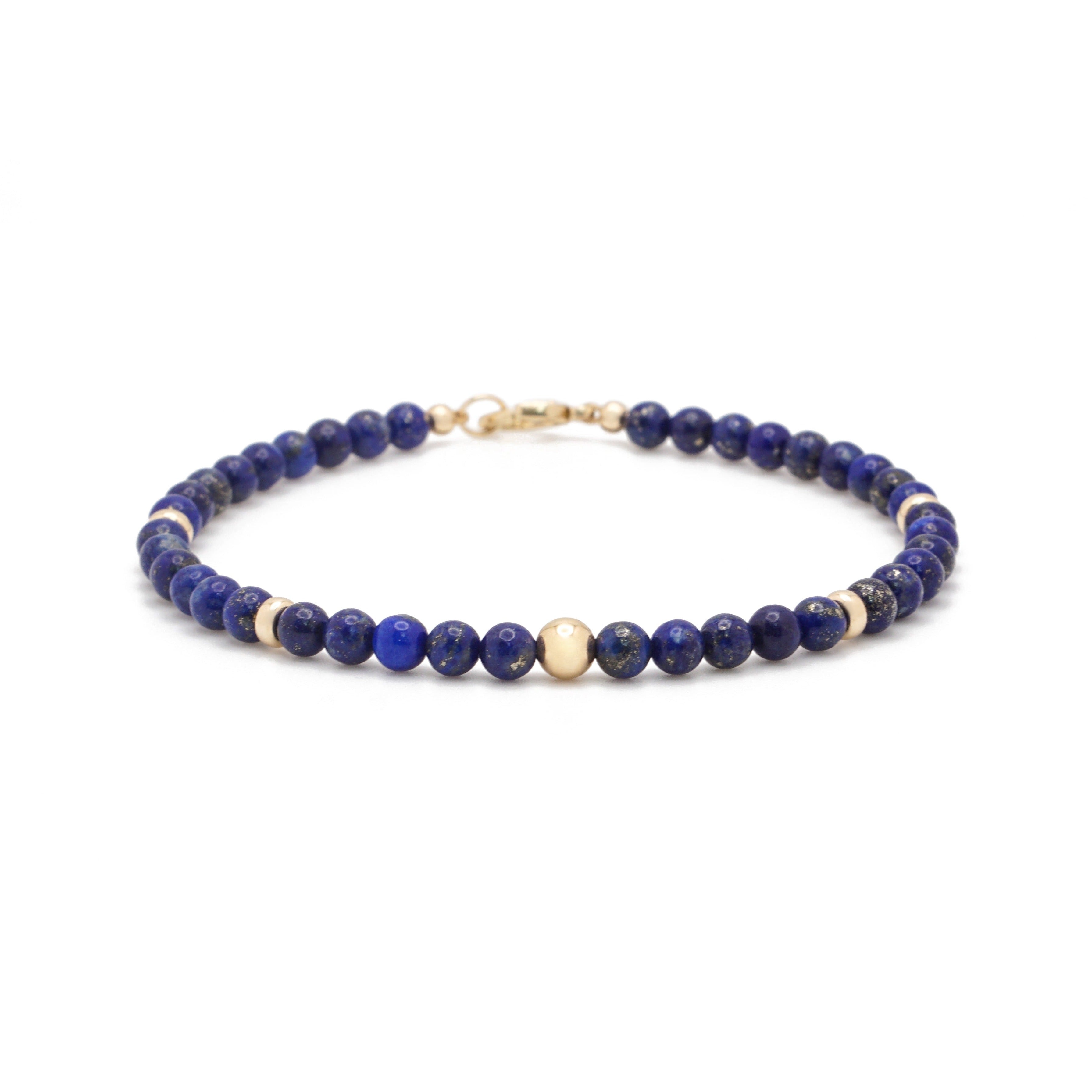 Aurum Bracelet | Lapis Lazuli & 14K Gold