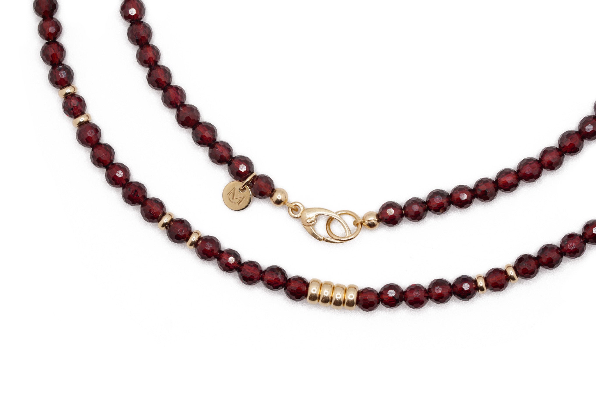 Ember Necklace | Garnet & 14K Gold