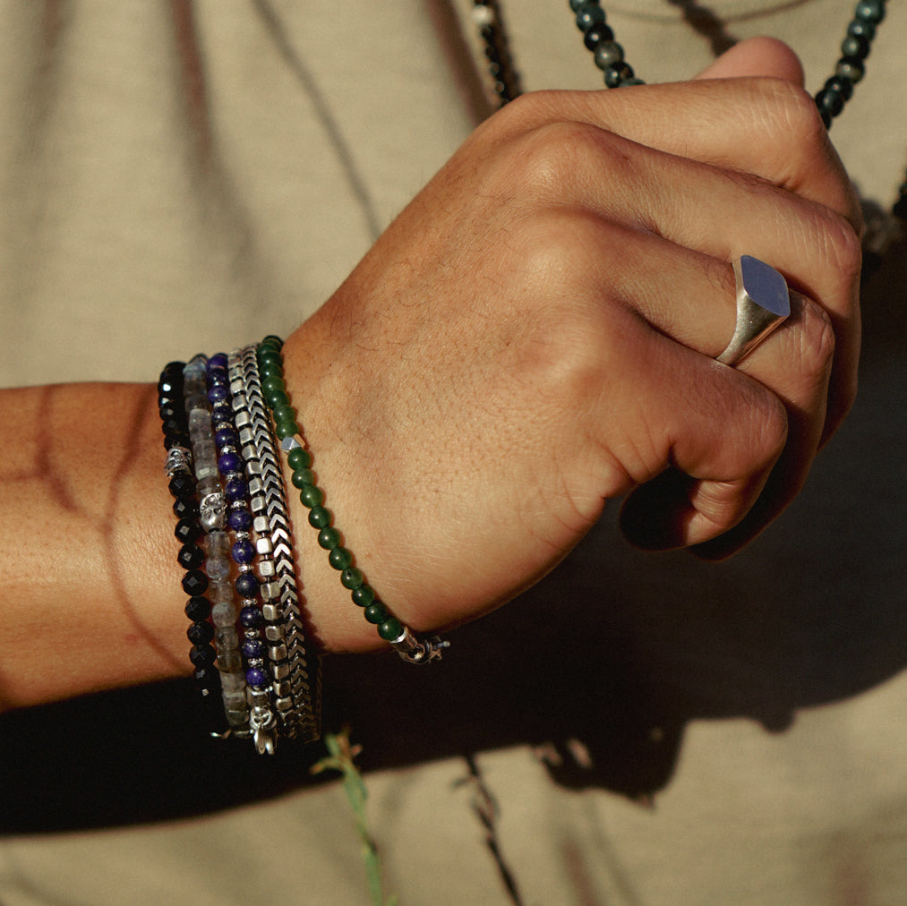 Strata Slim Bracelet | Lapis Lazuli & Sterling Silver