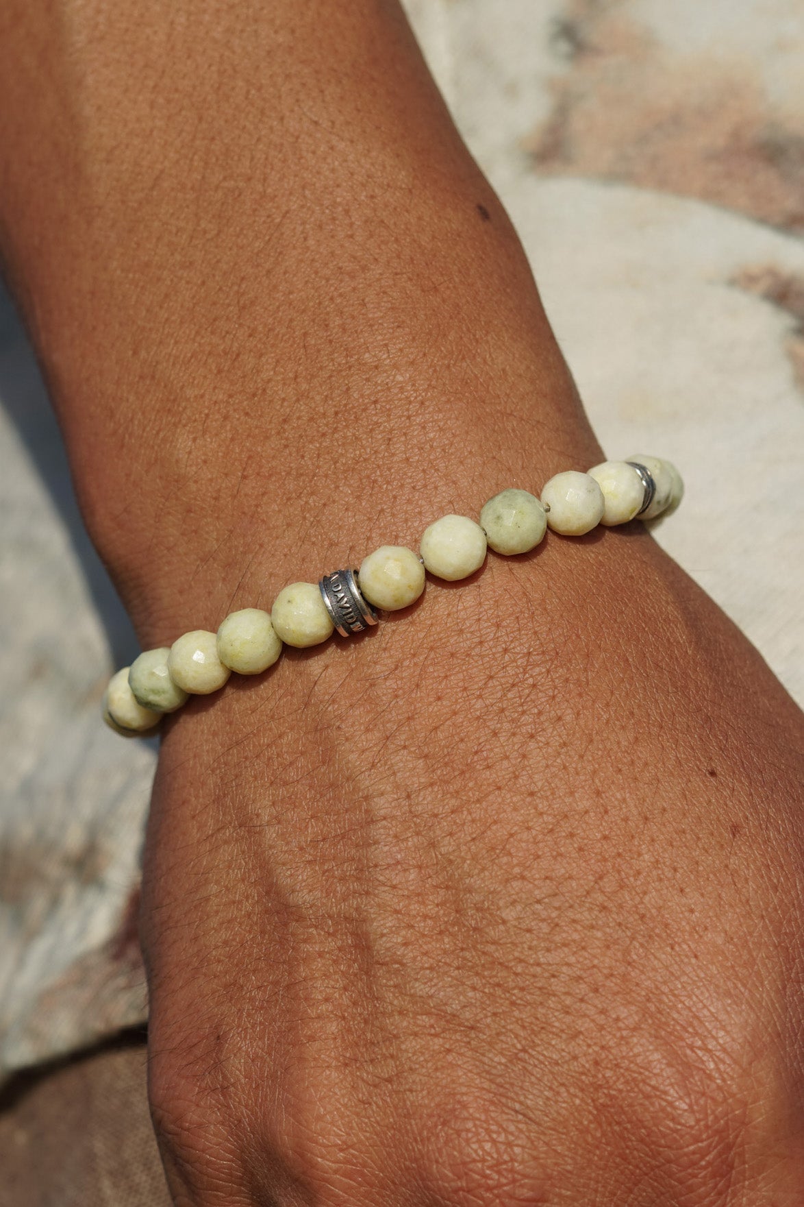 Origin Bracelet | Pineapple Jade & Sterling Silver
