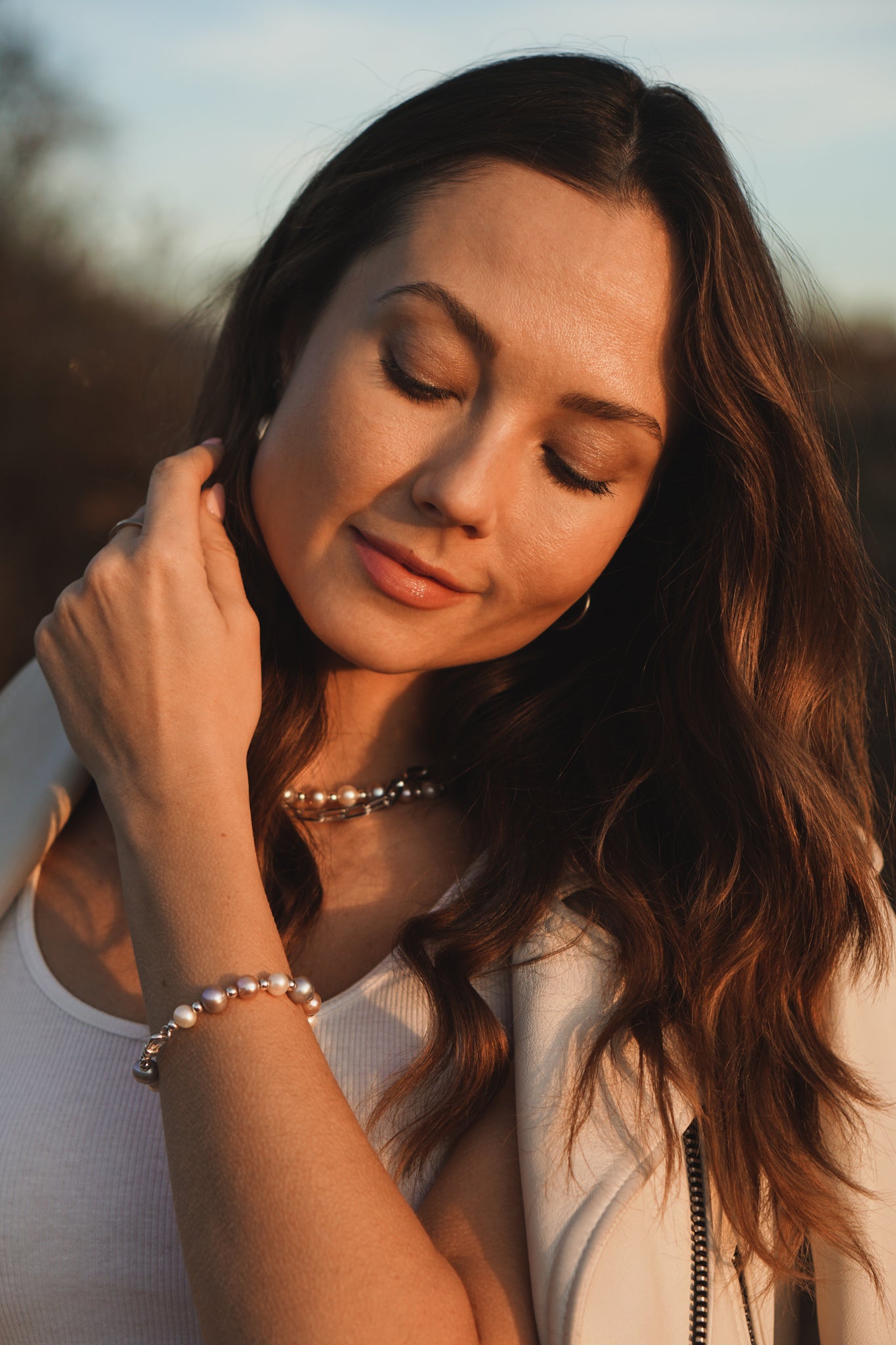 Luna Pearl Bracelet | Sterling Silver