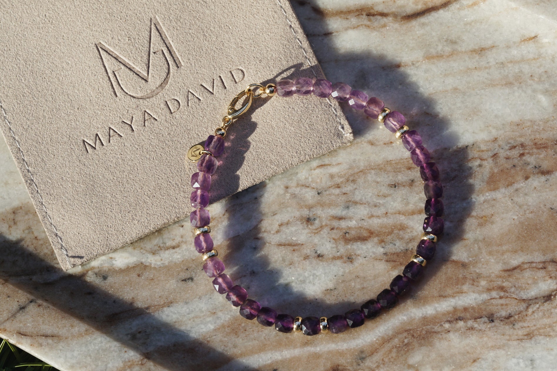 Solstice Bracelet | Amethyst & 14K Gold