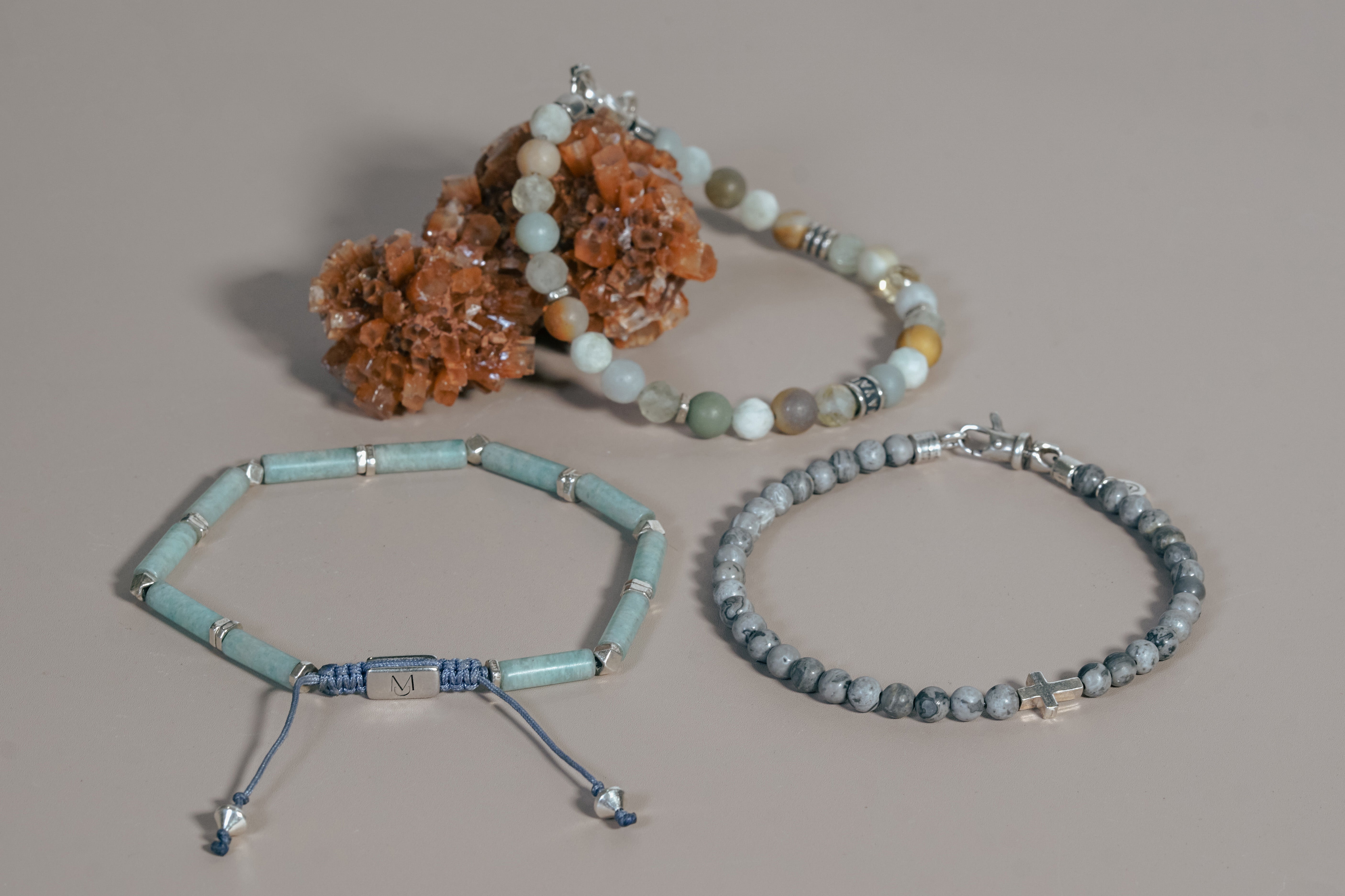 Pillar Bracelet | Amazonite & Sterling Silver