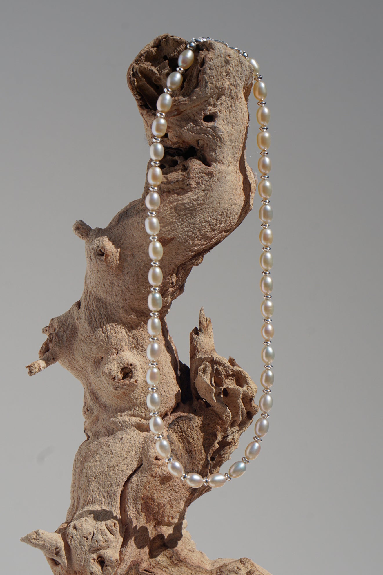 Cascade Pearl Necklace | Sterling Silver