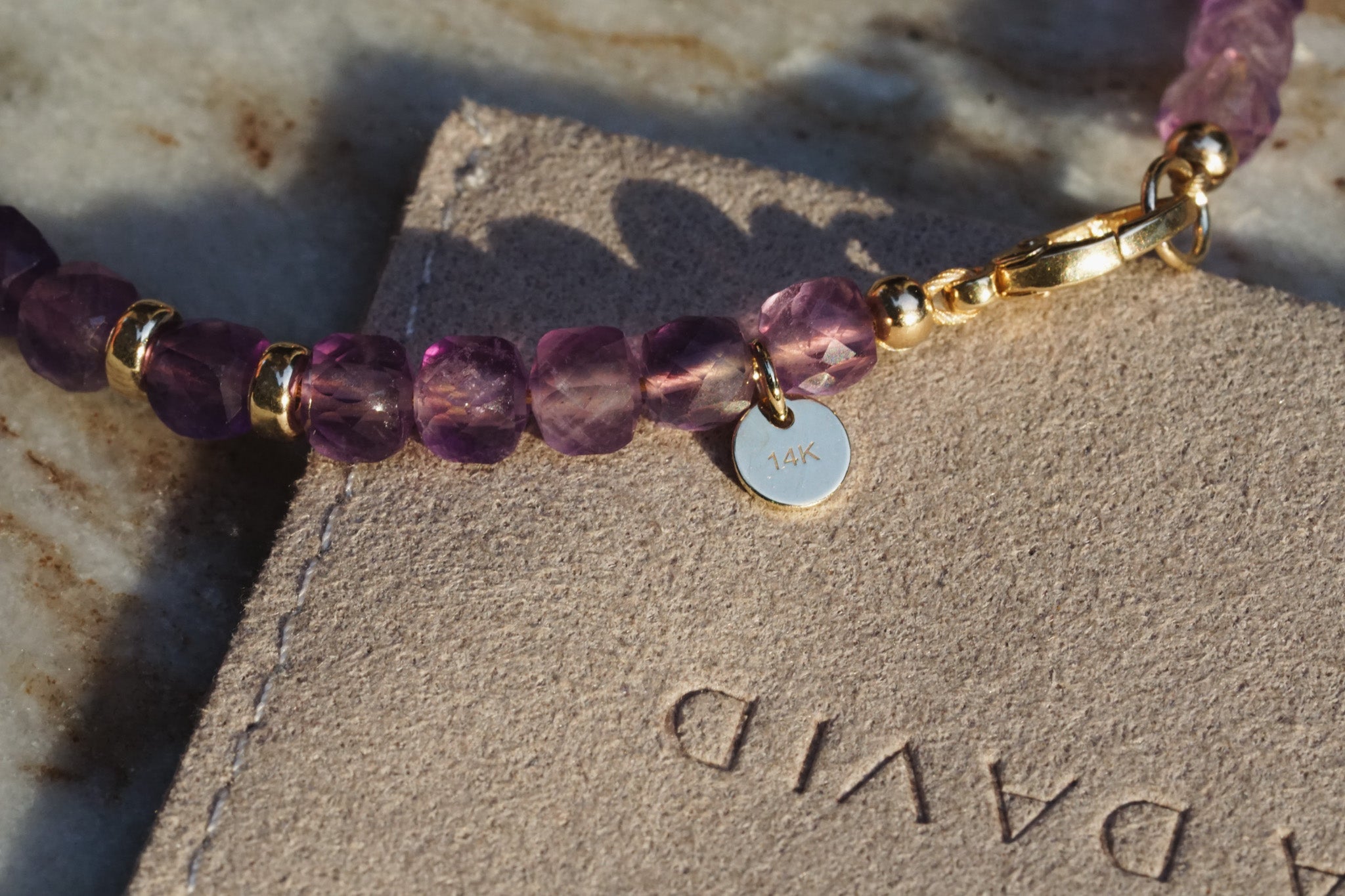Solstice Bracelet | Amethyst & 14K Gold