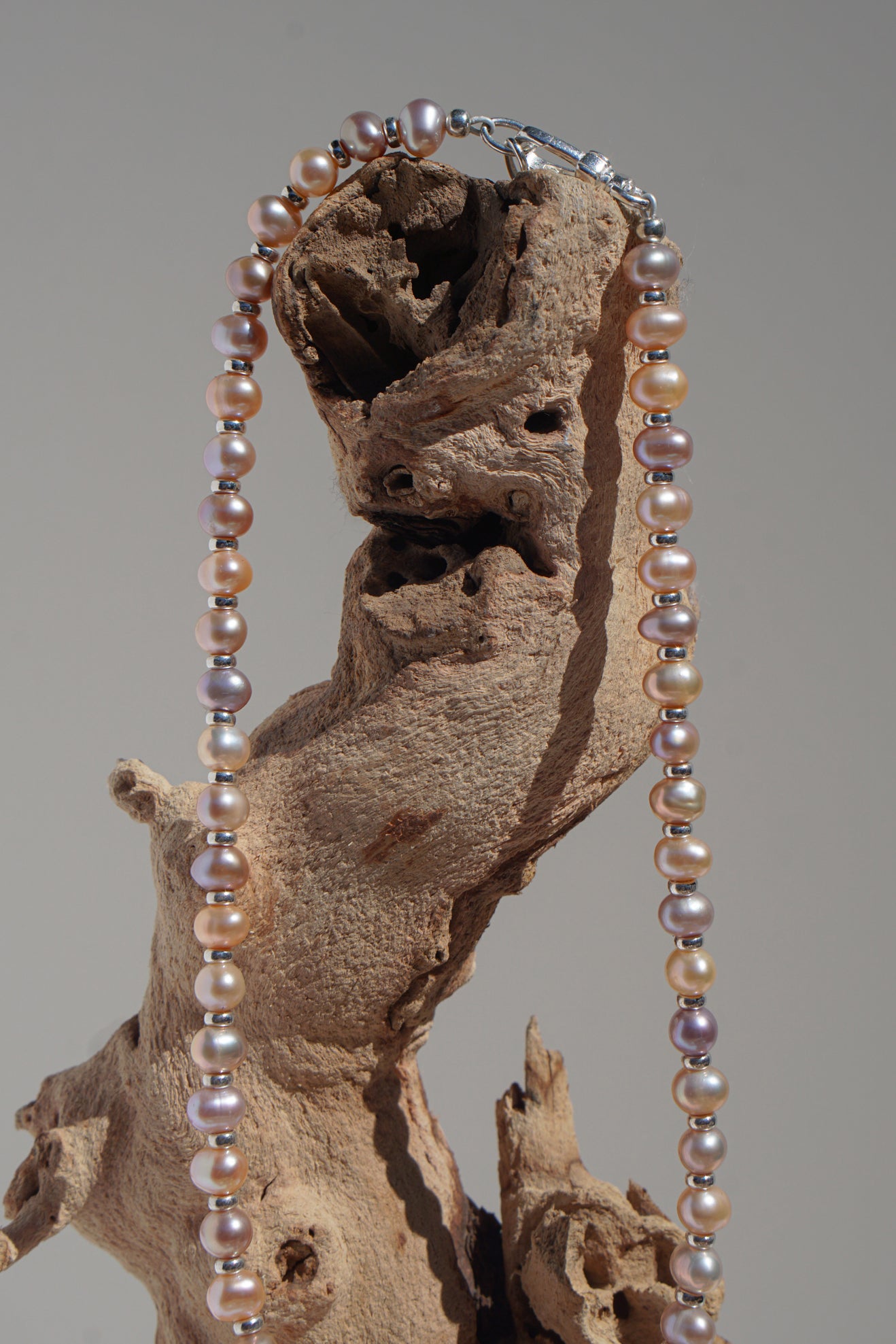 Mirage Pearl Necklace | Sterling Silver