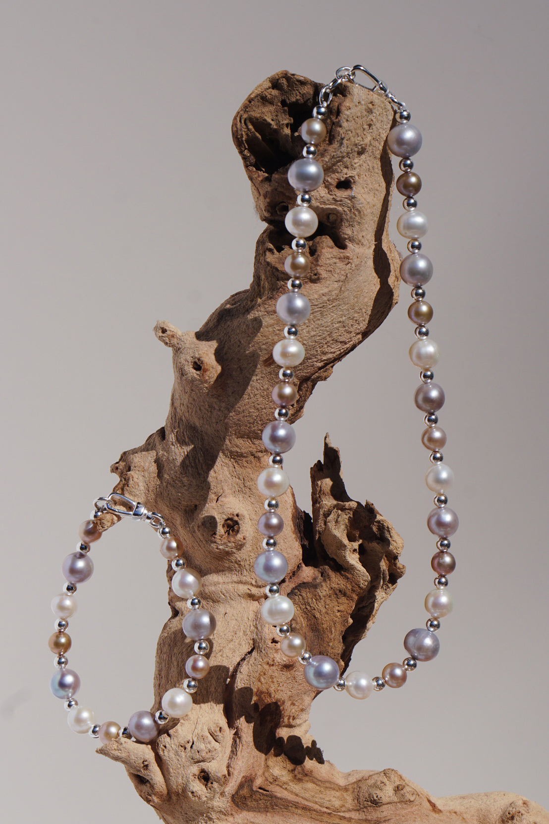 Luna Pearl Necklace | Sterling Silver