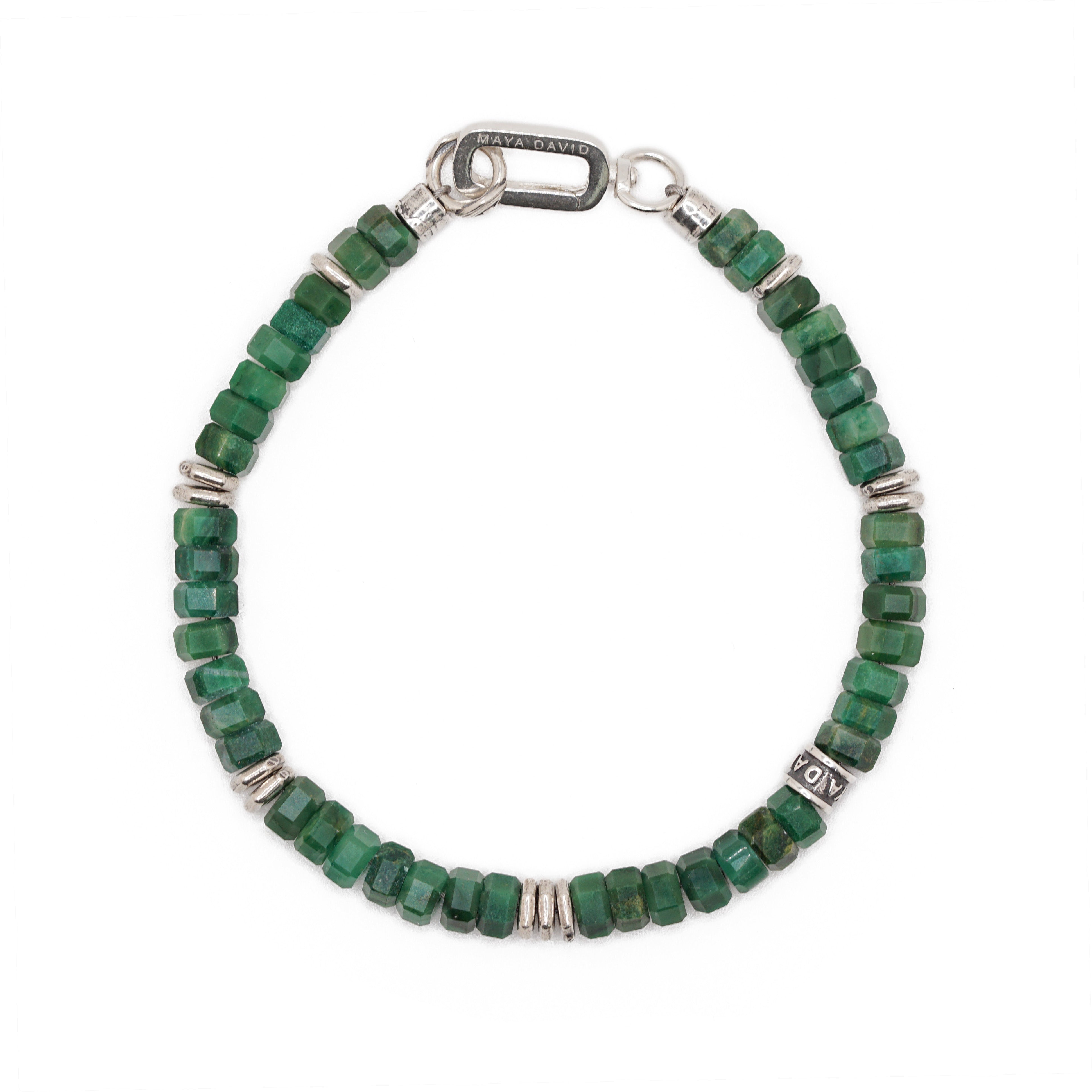 Verge Bracelet | Jade & Sterling Silver