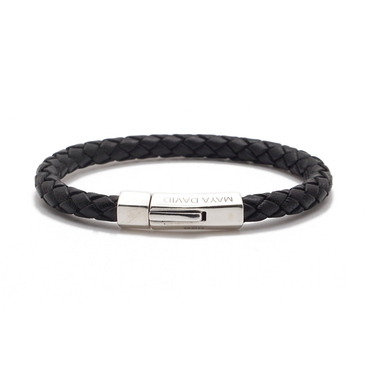 Nomad Leather Bracelet | Sterling Silver