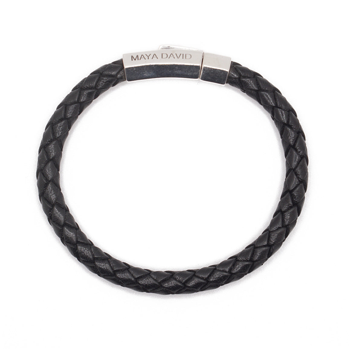 Nomad Leather Bracelet | Sterling Silver
