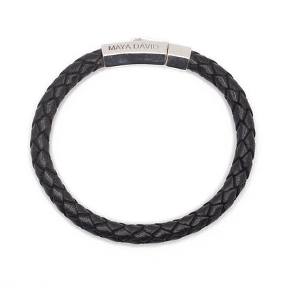 Leather Bracelet | Sterling Silver | 6mm