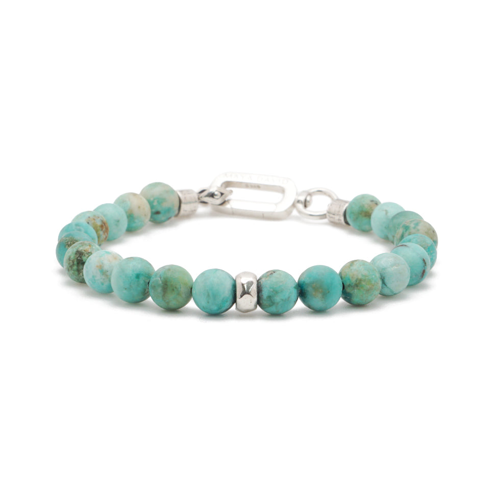 Refined Signature Bracelet | Peruvian Turquoise & Sterling Silver
