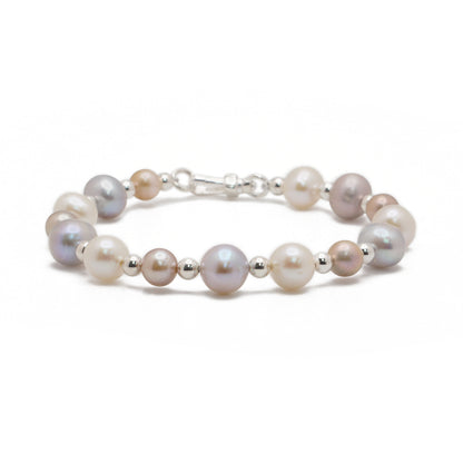 Multi Pearl Bracelet | Sterling Silver