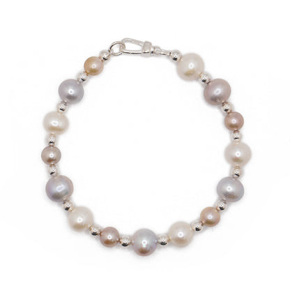 Multi Pearl Bracelet | Sterling Silver