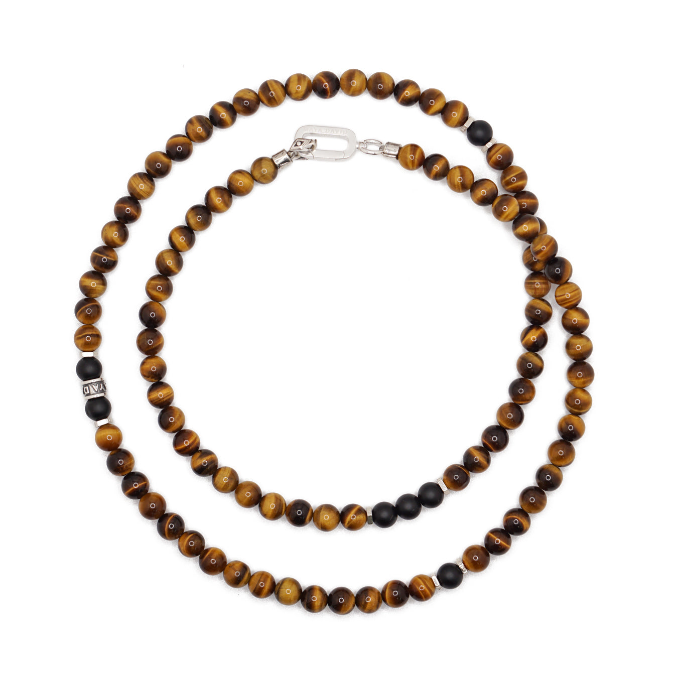 Guardian Necklace | Tiger's Eye, Onyx & Sterling Silver