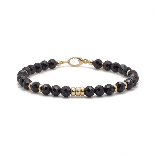 Black Spinel | 14K Gold | 5mm