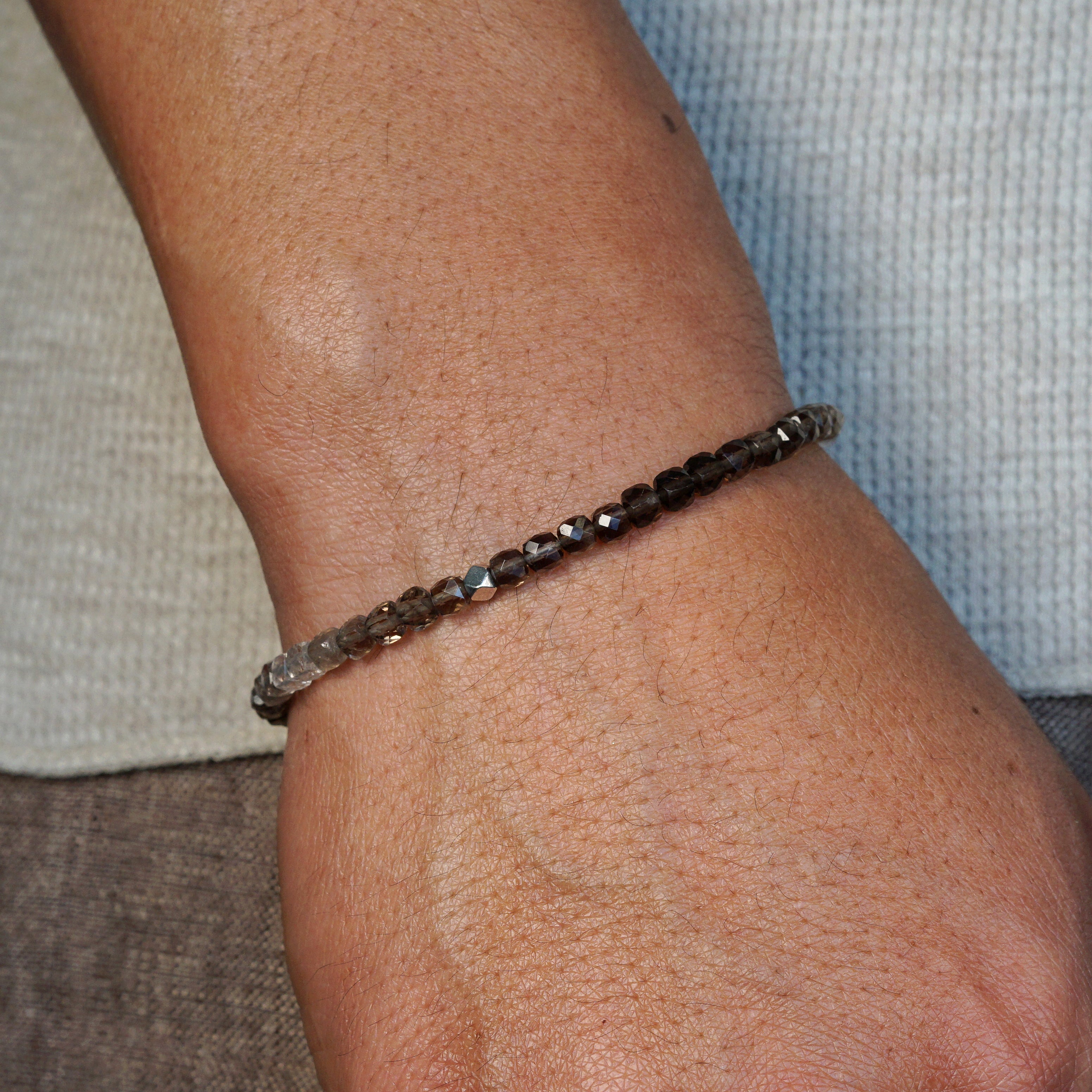 Dusk Till Dawn Bracelet | Ombre Smoky Quartz & Sterling Silver