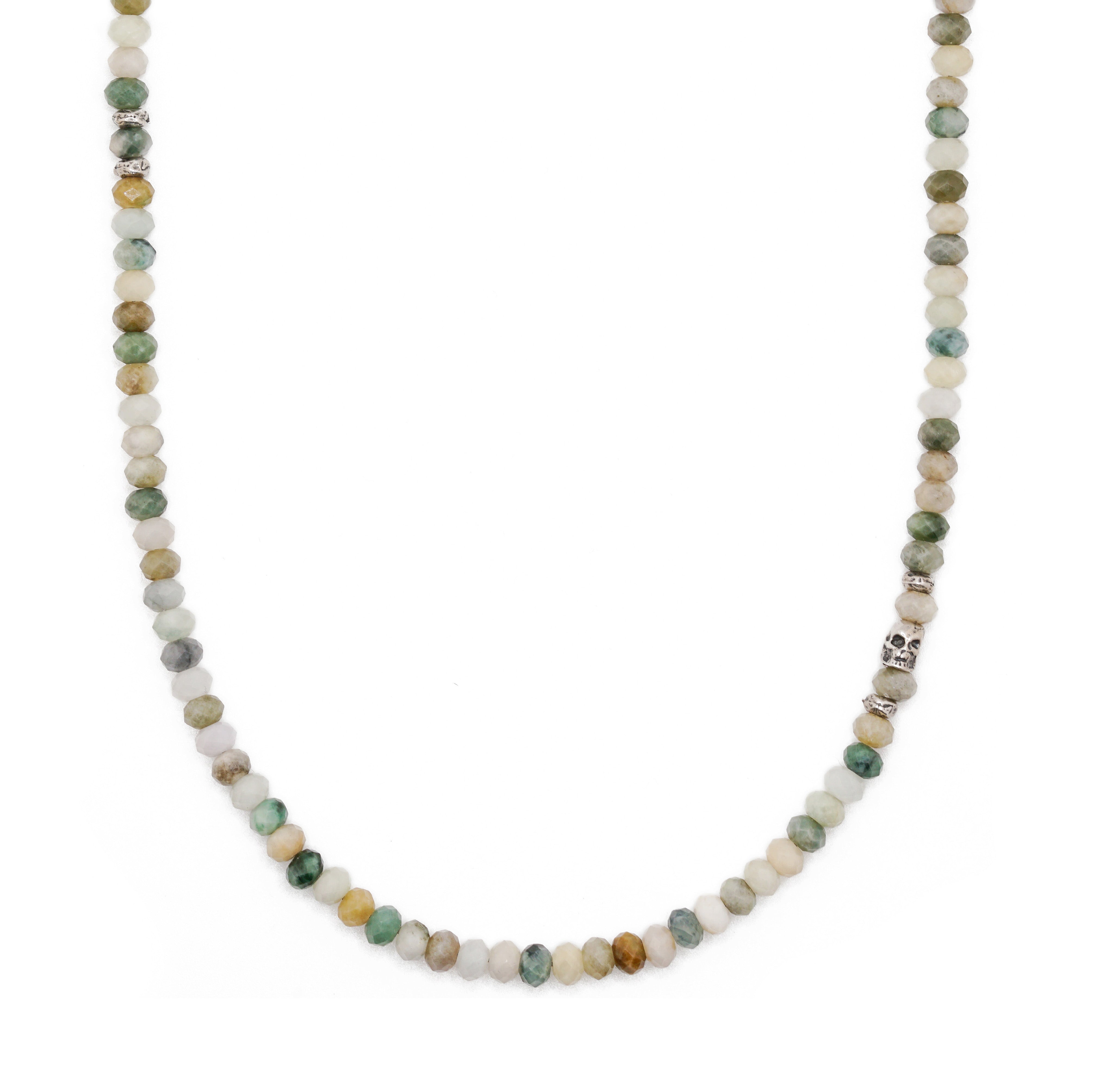 Ghost Jade Necklace | Burmese Jade & Sterling Silver