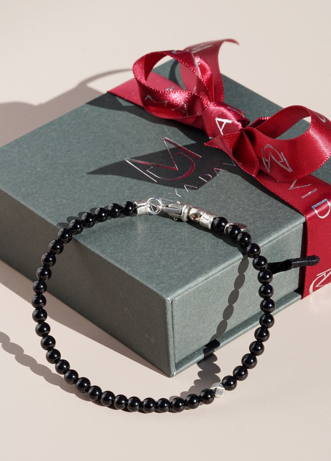 Signature Slim Bracelet | Onyx & Sterling Silver