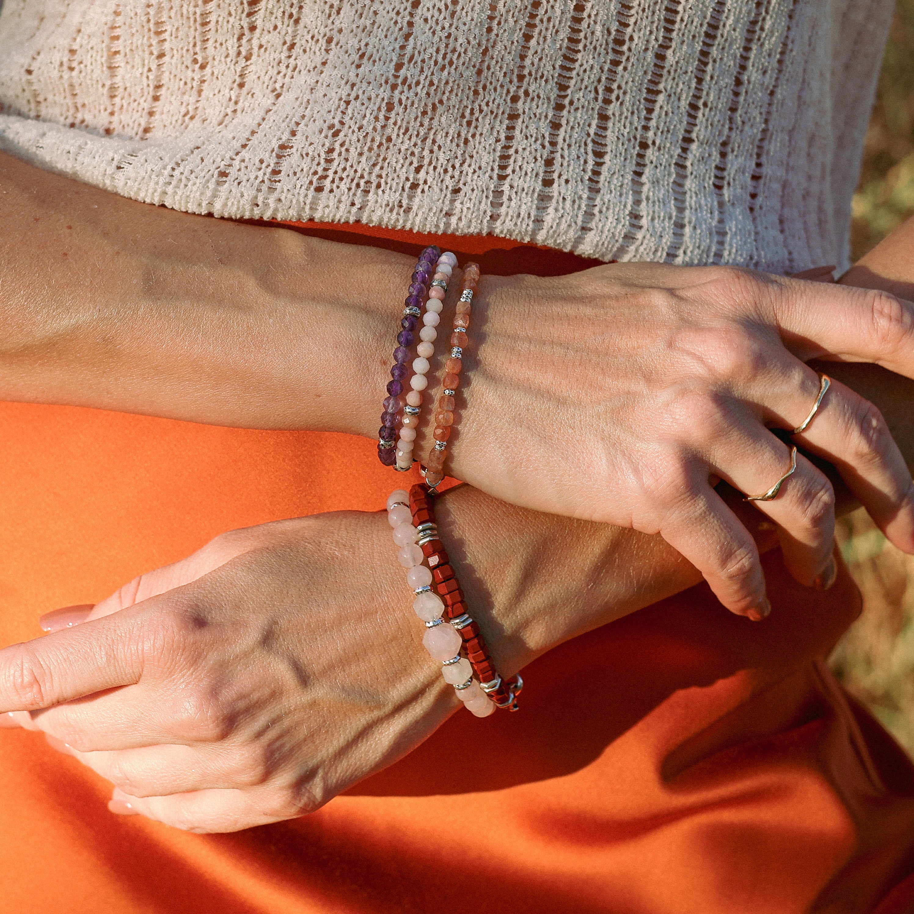 Axis Bracelet | Sunstone & Sterling Silver