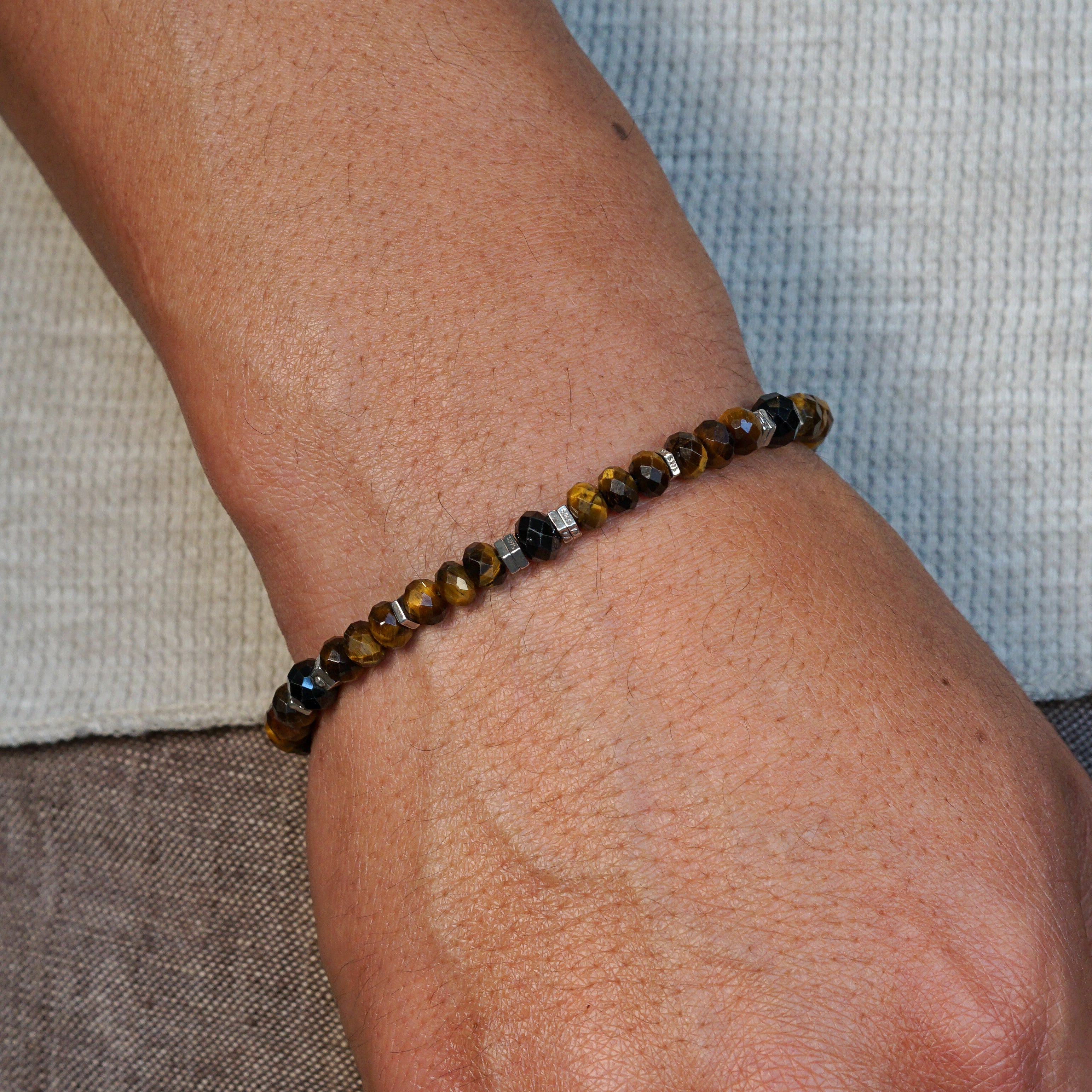 Legacy Bracelet | Tiger's Eye, Black Spinel & Sterling Silver