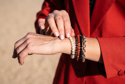 Red Agate | Sterling Silver | 6mm