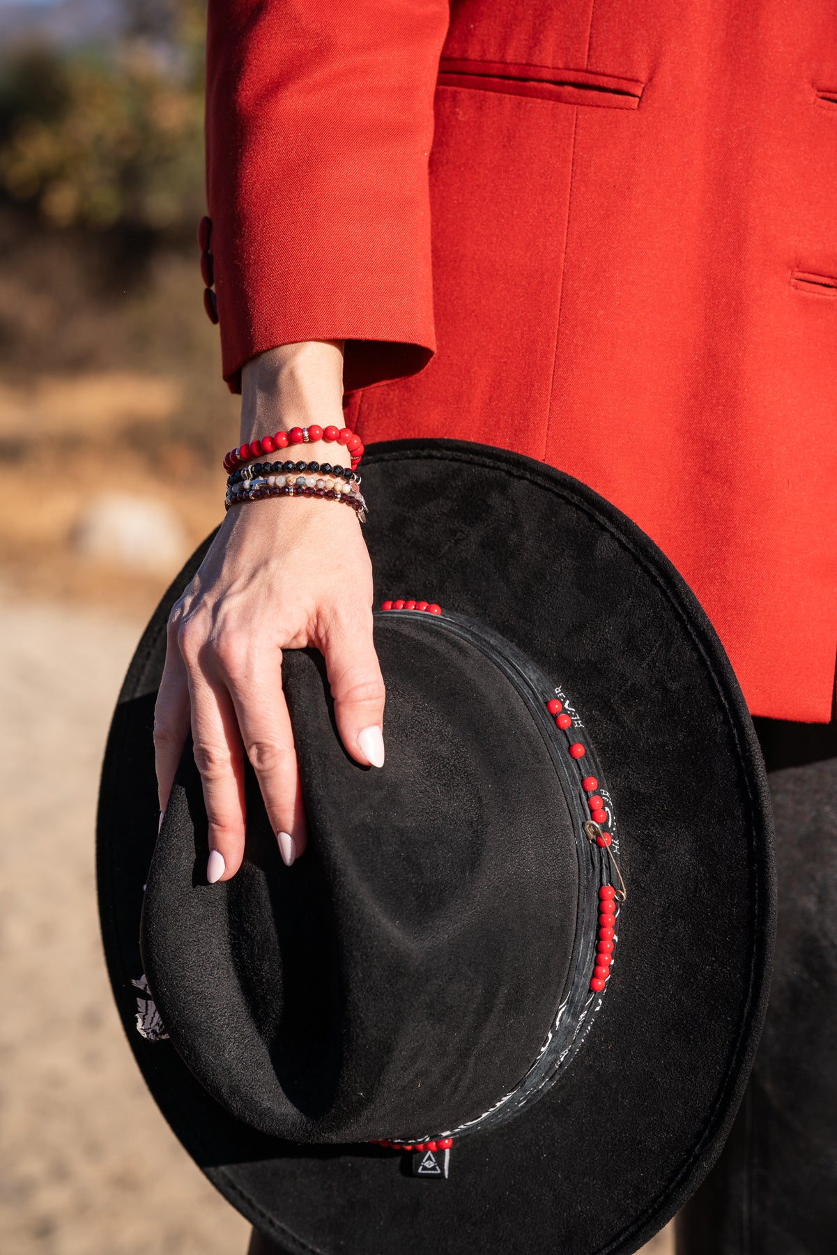 Refined Signature Bracelet | Red Coral & Sterling Silver
