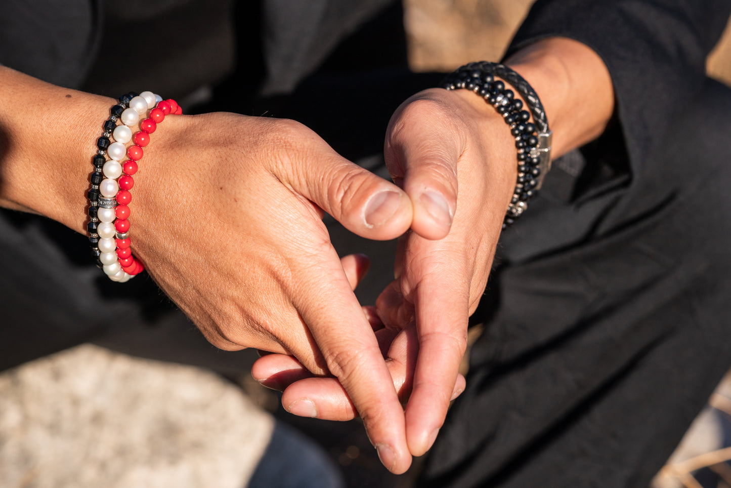 Men's Pearl Bracelet | Sterling Silver