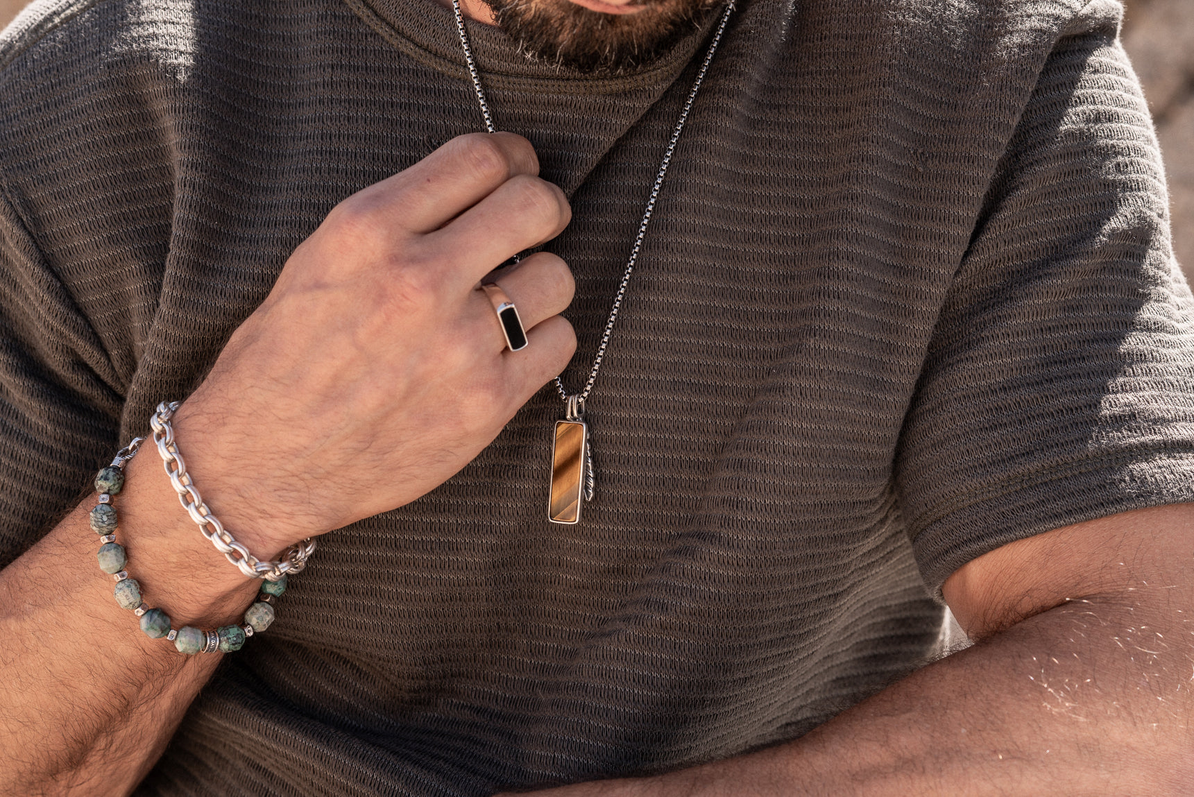 Forge Bracelet | Chrysocolla & Sterling Silver