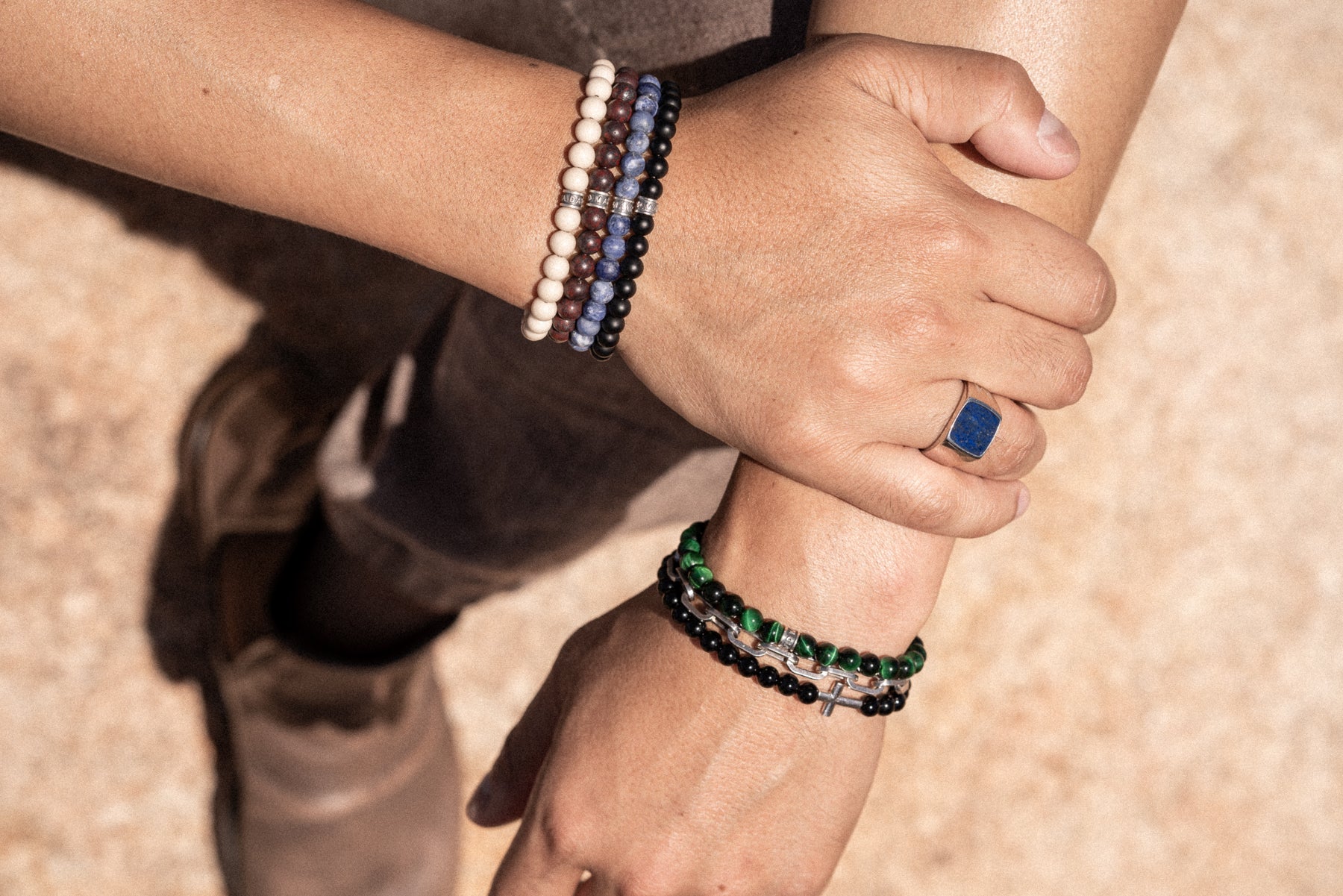 Crossroads Bracelet | Onyx & Sterling Silver