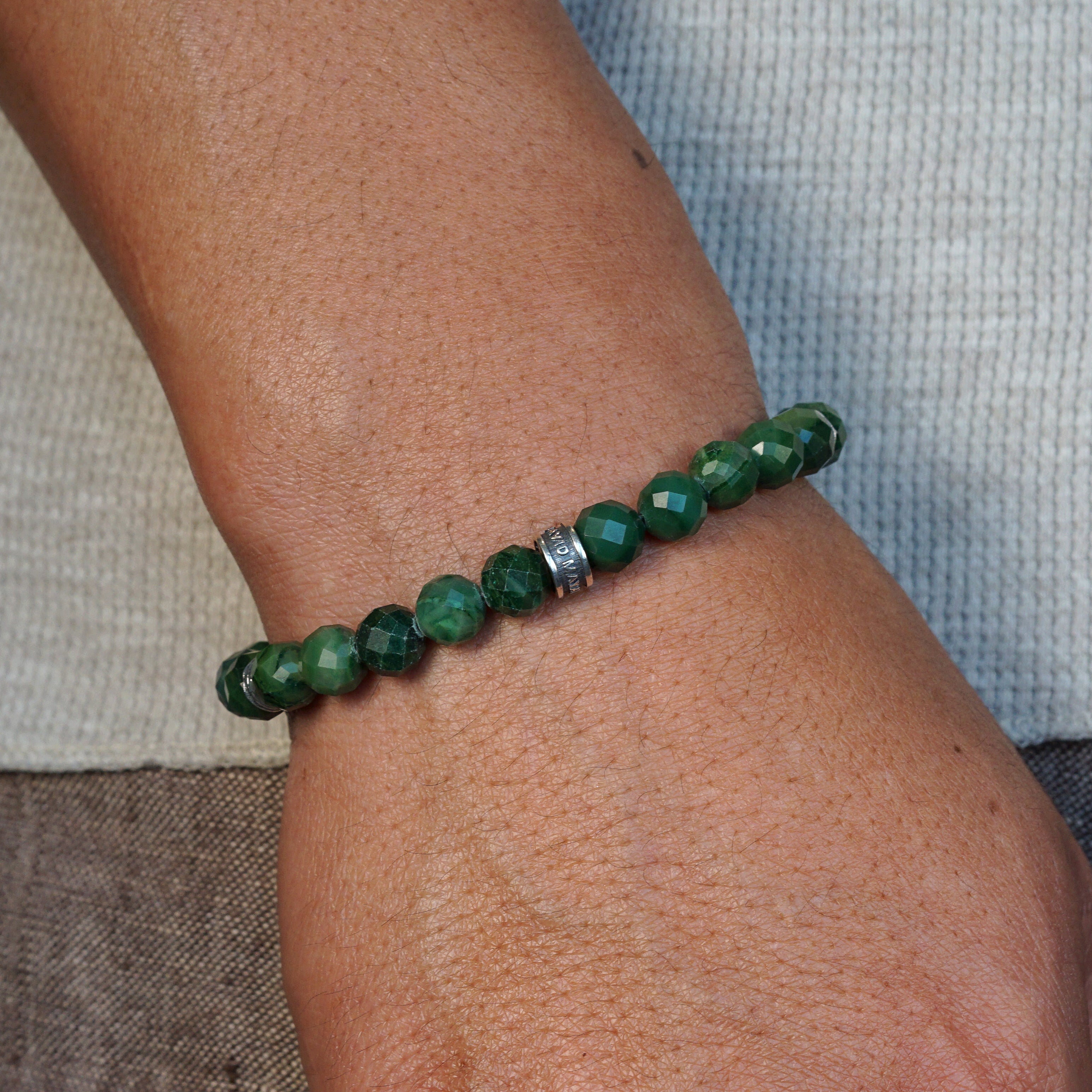 Origin Bracelet | African Jade & Sterling Silver